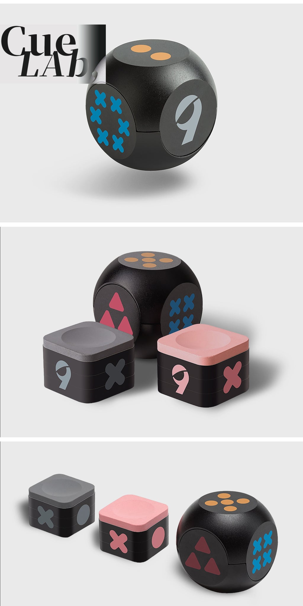 NineHalf Fun Series Professional Chalk, Long-wear, Low dust, Magnet-Friendly with metal chalk holder for Pool/Snooker/Chinese 8-Ball/Carom